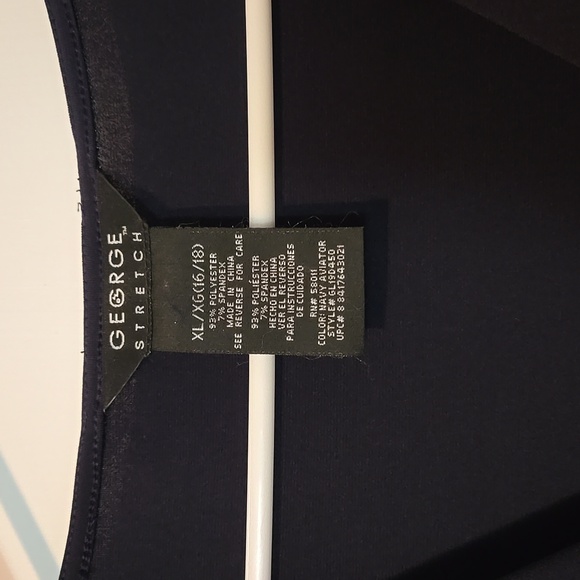 Womens navy blue short sleeve dress, size XL - Picture 3 of 4